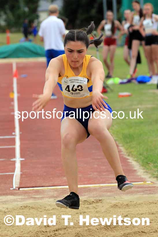 Long jump, 2022 NEGP Monkton 5, Wednesday, July 20th. Photo: David T. Hewitson/Sports for All Pics